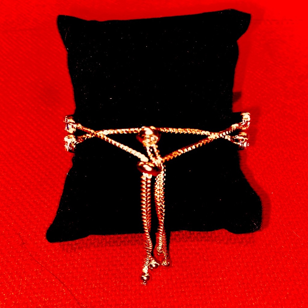 Gold enamel bracelet